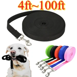 4ft-100ft long Nylon Dog Leash.